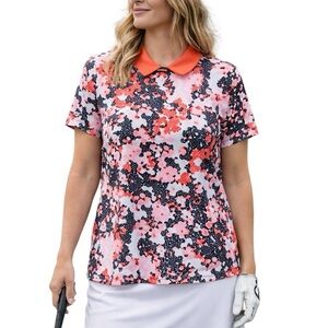 Under Armour Large Polo Short Sleeve Shirt Preppy Golf Pickleball